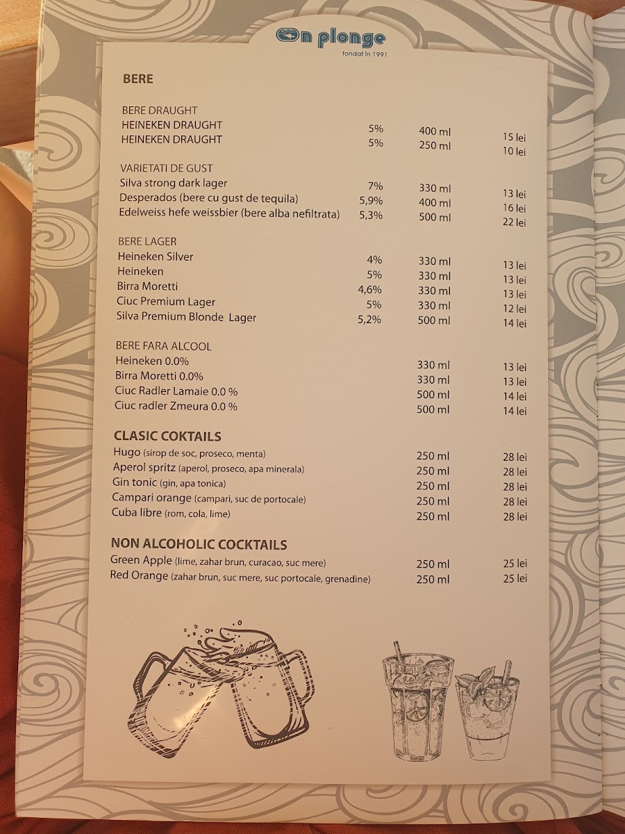 On Plonge Menu - Image 2